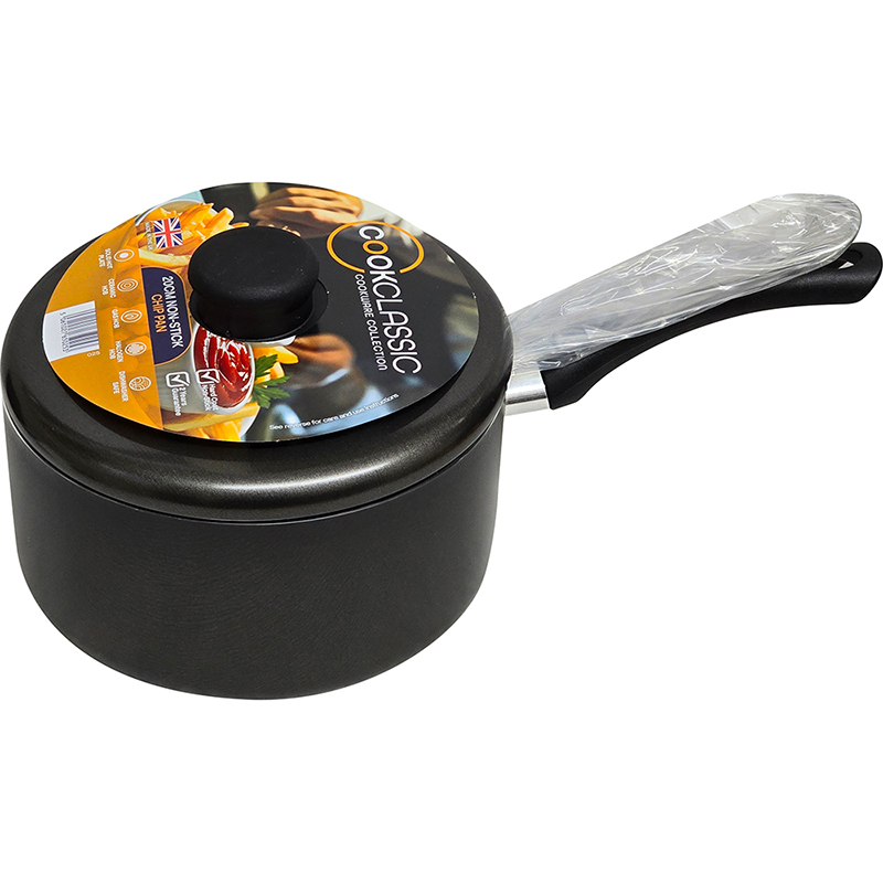 20cm / 8" Non-Stick Aluminium Chip Pan with Lid - Image 1