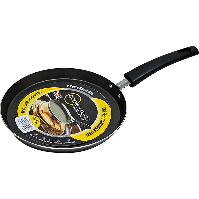 CookClassic 24cm / 9.5" Non-StCOOKCLASSIC Aluminium Non Stick Crepe Pan with Low Sides- 24cm / 9.5"