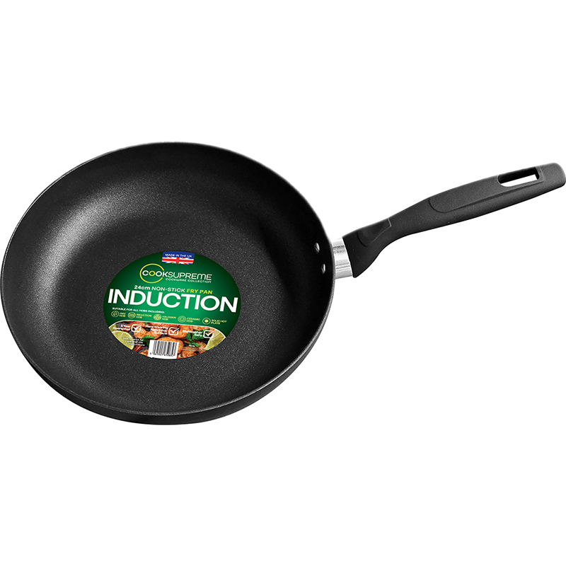 24cm / 9.5" Non-Stick Aluminium Induction Fry Pan - Image 1