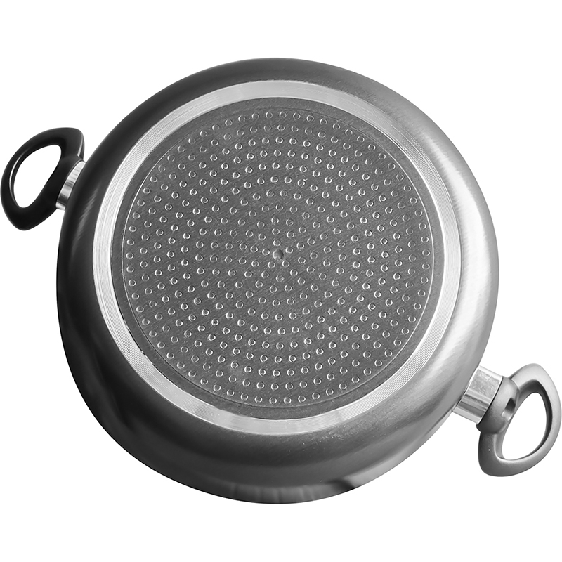 28cm / 11" Non-Stick Aluminium Induction Casserole Pot with Lid thumbnail 3
