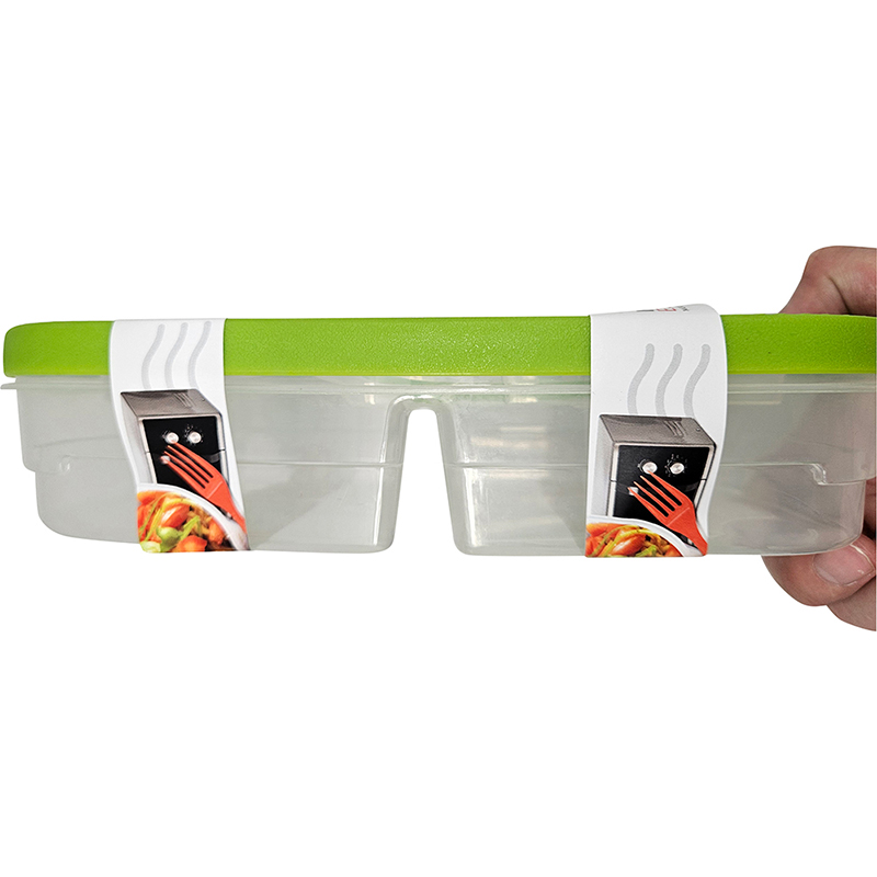 Lunch Box with Cutlery Set, PP Plastic thumbnail 2