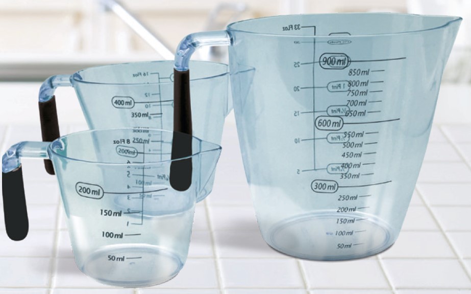 3pc Measuring Jug Set, BPA-Free PS Plastic thumbnail 2