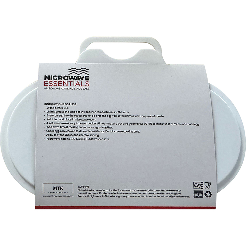 Microwave Egg Poacher, 2 Cup, PP Plastic - Image 1
