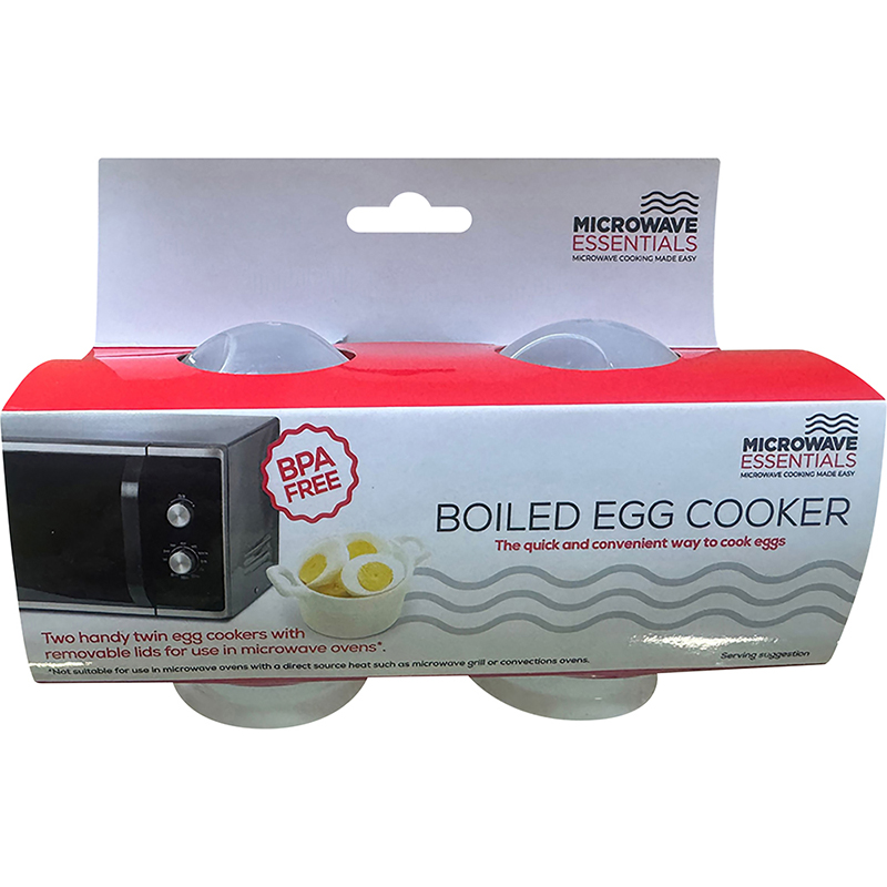 Microwave Egg Cooker, 2 Pack, PP Plastic - Image 1
