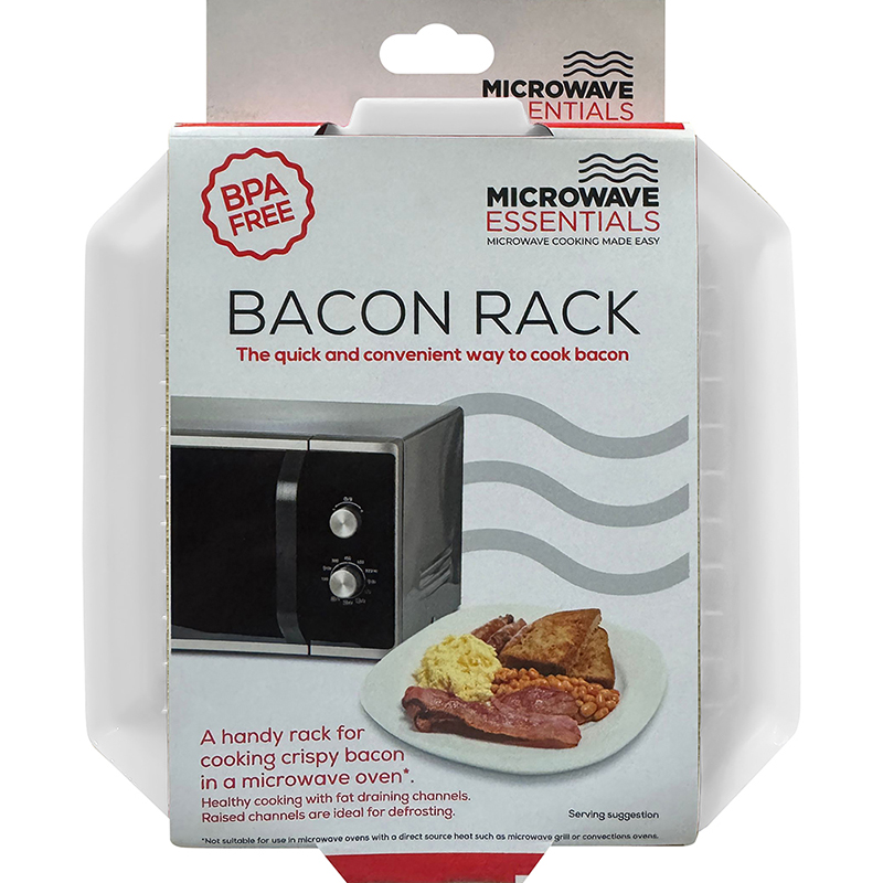 Microwave Bacon Rack and Crisper, PP Plastic - Image 1