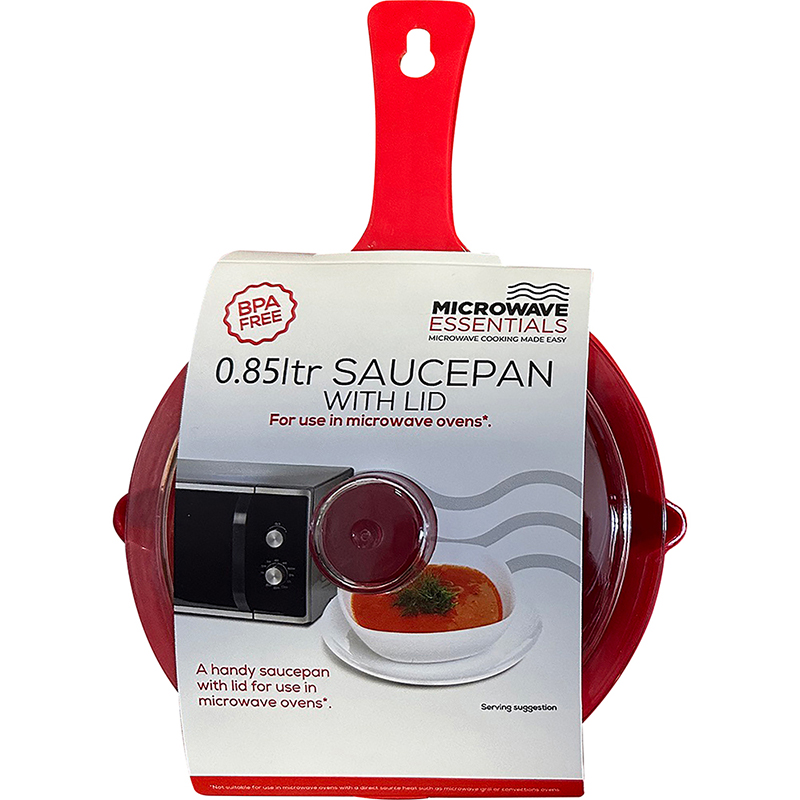 0.85L Microwave Saucepan with Red Lid, PC Plastic thumbnail 2