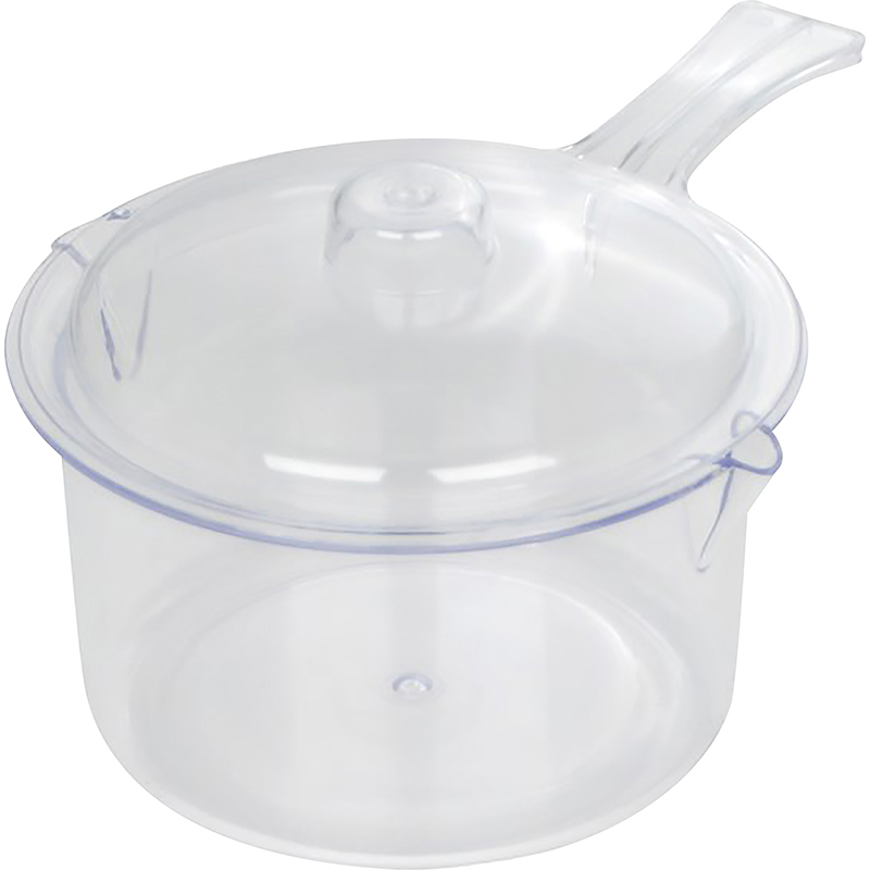 0.5L Clear Microwave Saucepan with Lid, PC Plastic thumbnail 4