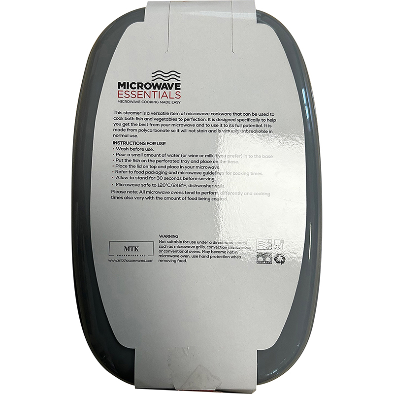 Microwave Fish Poacher and Steamer, PP Plastic thumbnail 2
