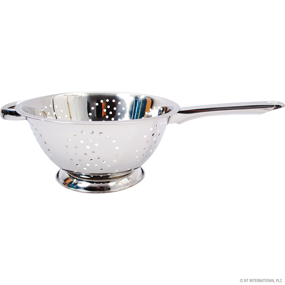 24cm / 9.5" Stainless Steel Colander with Long Handle thumbnail 2