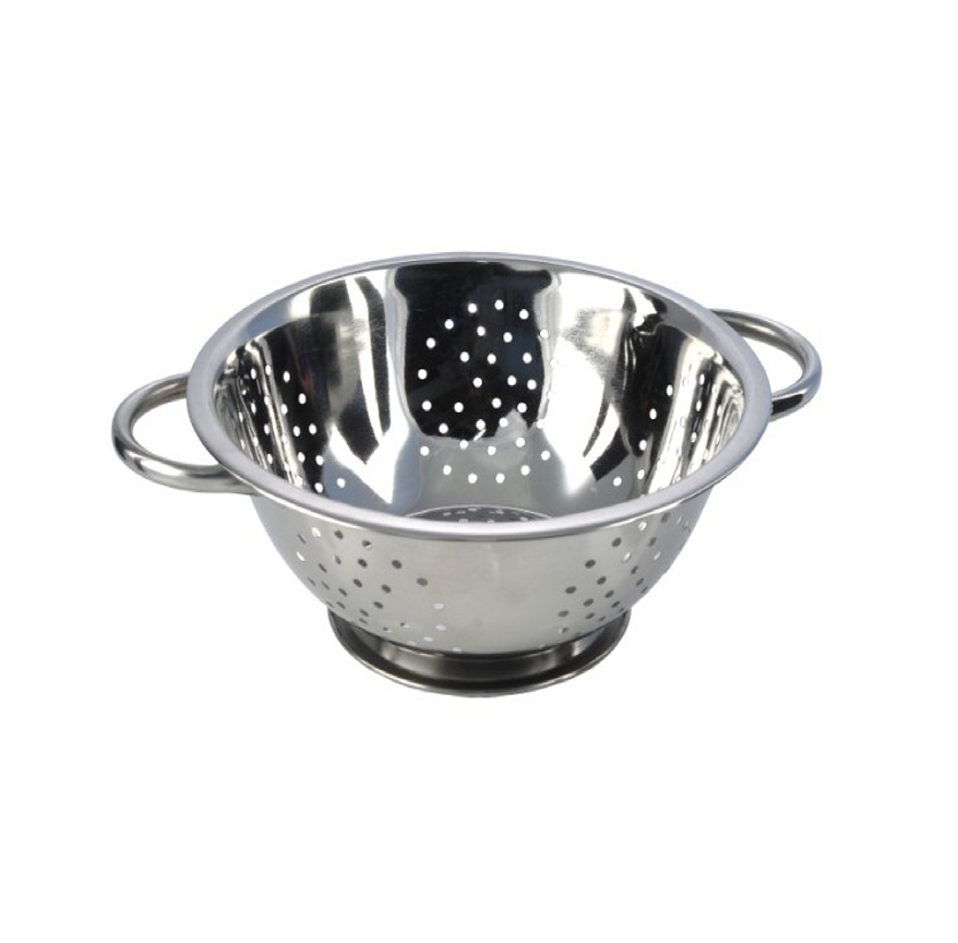 24cm / 9.5" Stainless Steel Colander with Two Side Handles - Image 1
