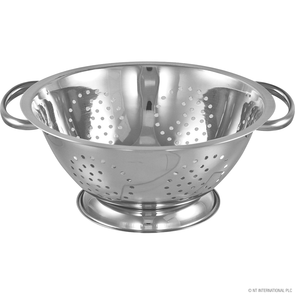 24cm / 9.5" Stainless Steel Colander with Two Side Handles thumbnail 2