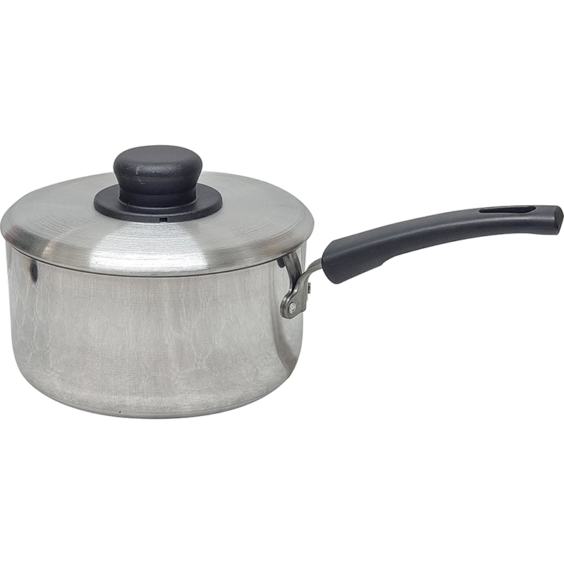 15cm / 6" Aluminium Stew Pan with Metal Lid - Image 1