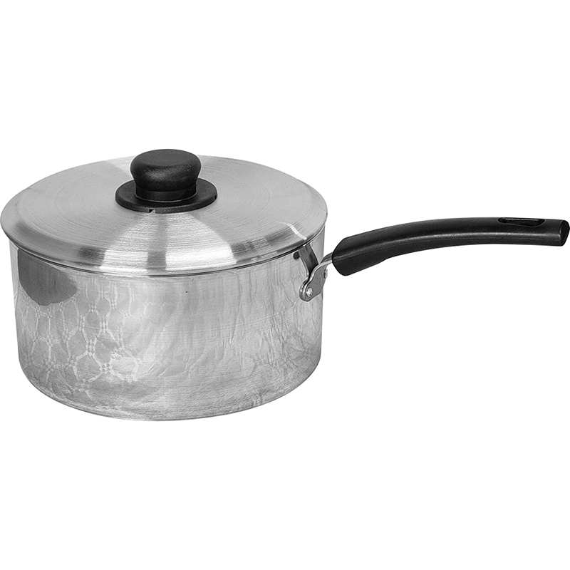 22cm / 9" Aluminium Stew Pan with Metal Lid - Image 1