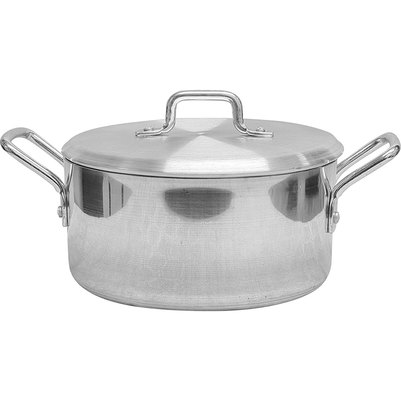 20cm / 8" Aluminium Casserole with Metal Lid - Image 1