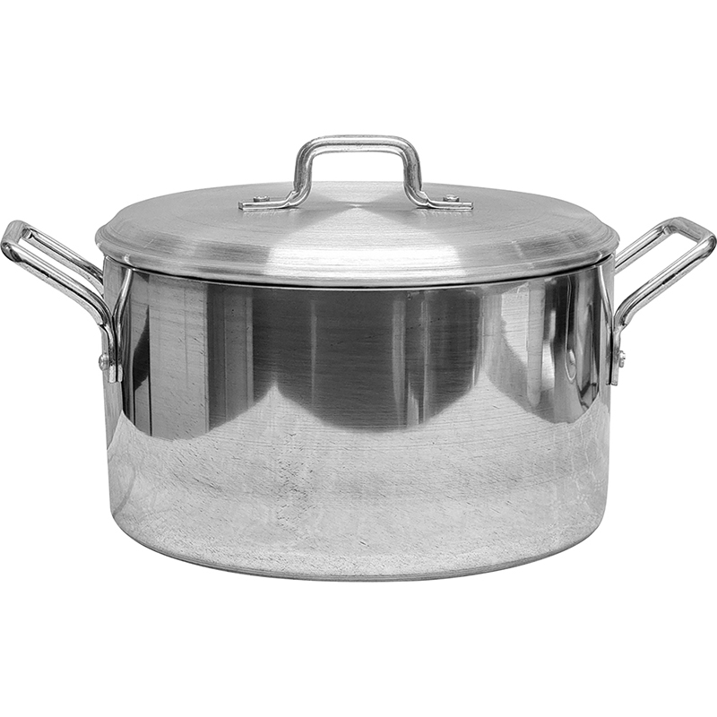 22cm / 9" Aluminium Casserole with Metal Lid - Image 1