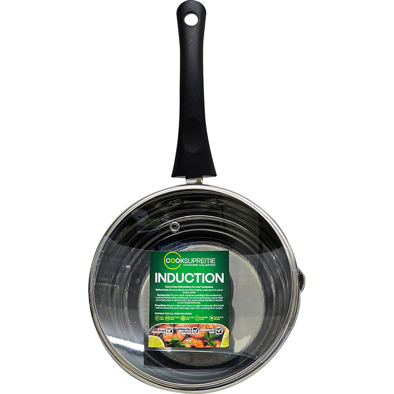 16cm / 6.5" Stainless Steel Saucepan with Glass Lid thumbnail 3