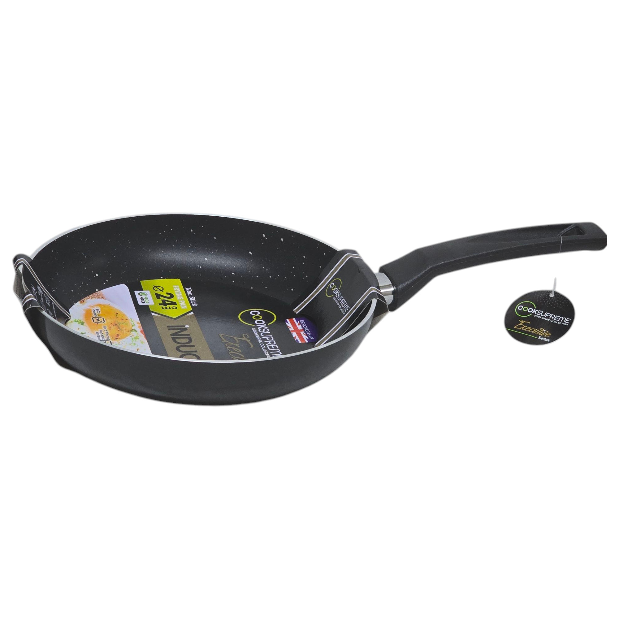 24cm / 9.5" Non-Stick Aluminium Induction Executive Fry Pan thumbnail 2
