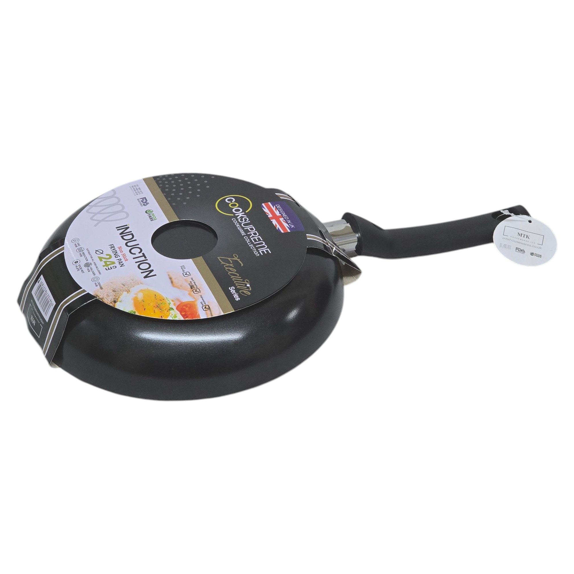 24cm / 9.5" Non-Stick Aluminium Induction Executive Fry Pan thumbnail 3