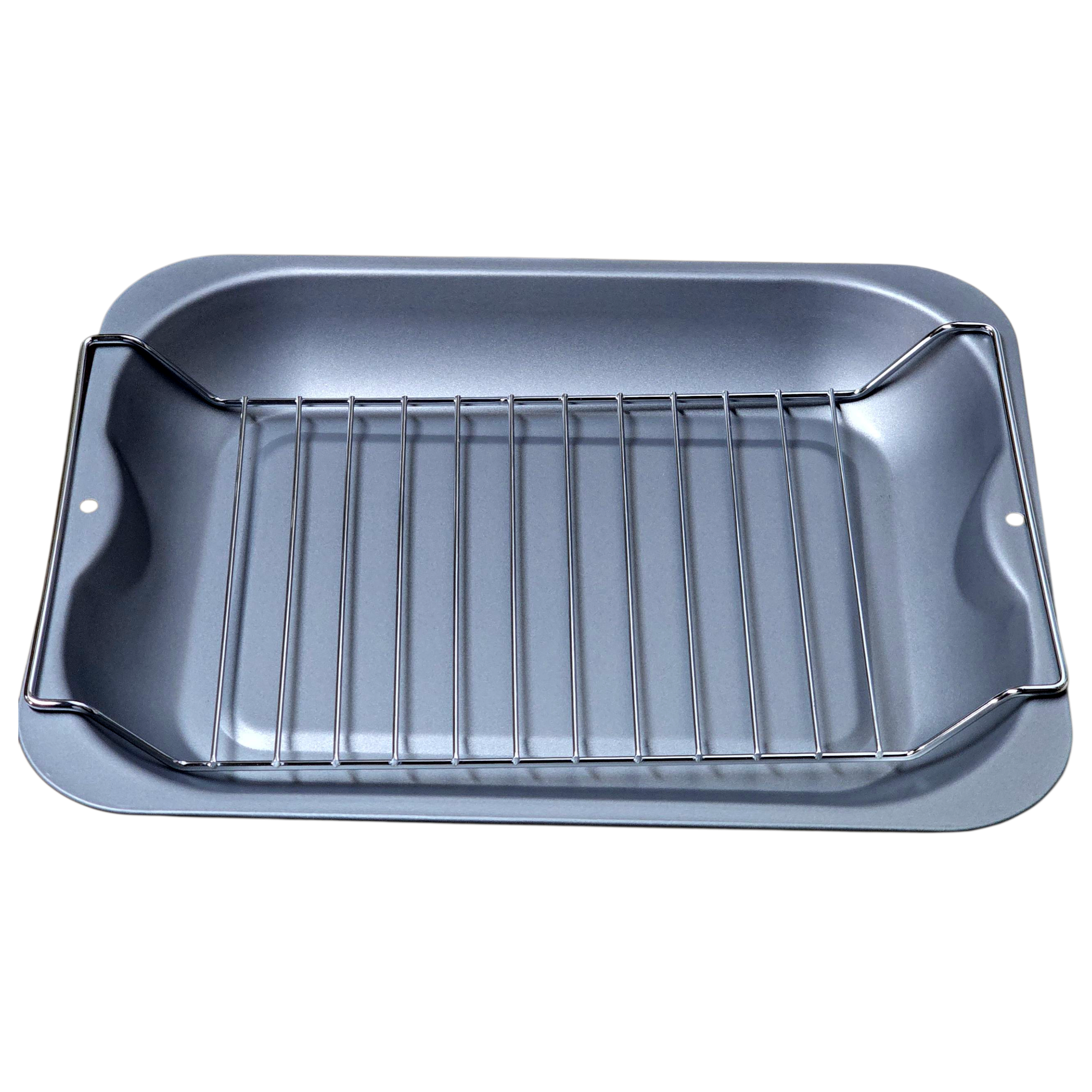 38cm / 15" Vitreous Enamel Roasting Pan with Wire Rack thumbnail 3