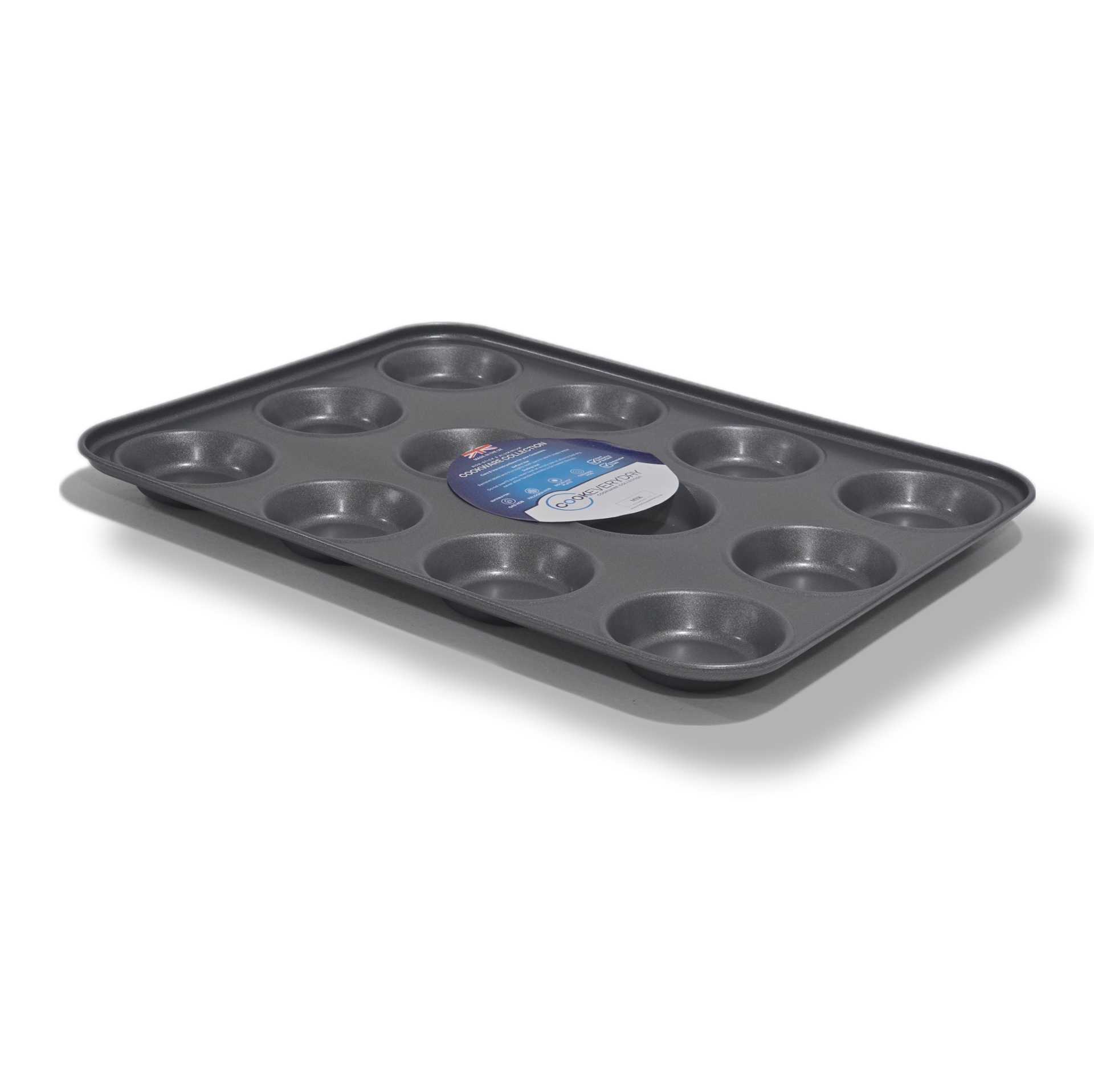 12 Cup Carbon Steel Bun Tray - Image 1