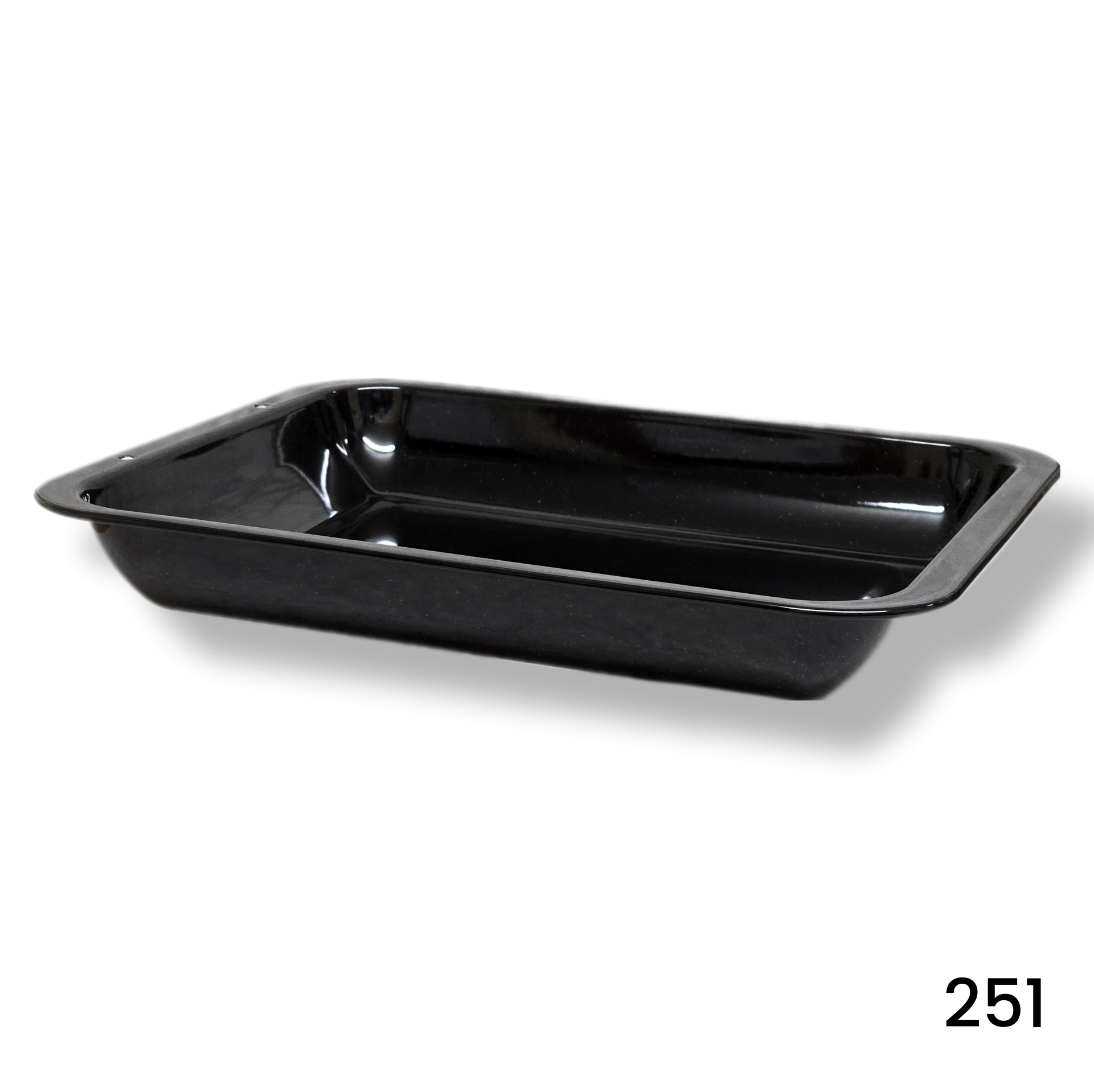 38cm / 15" Vitreous Enamel Roasting Pan with Deep Sides - Image 1