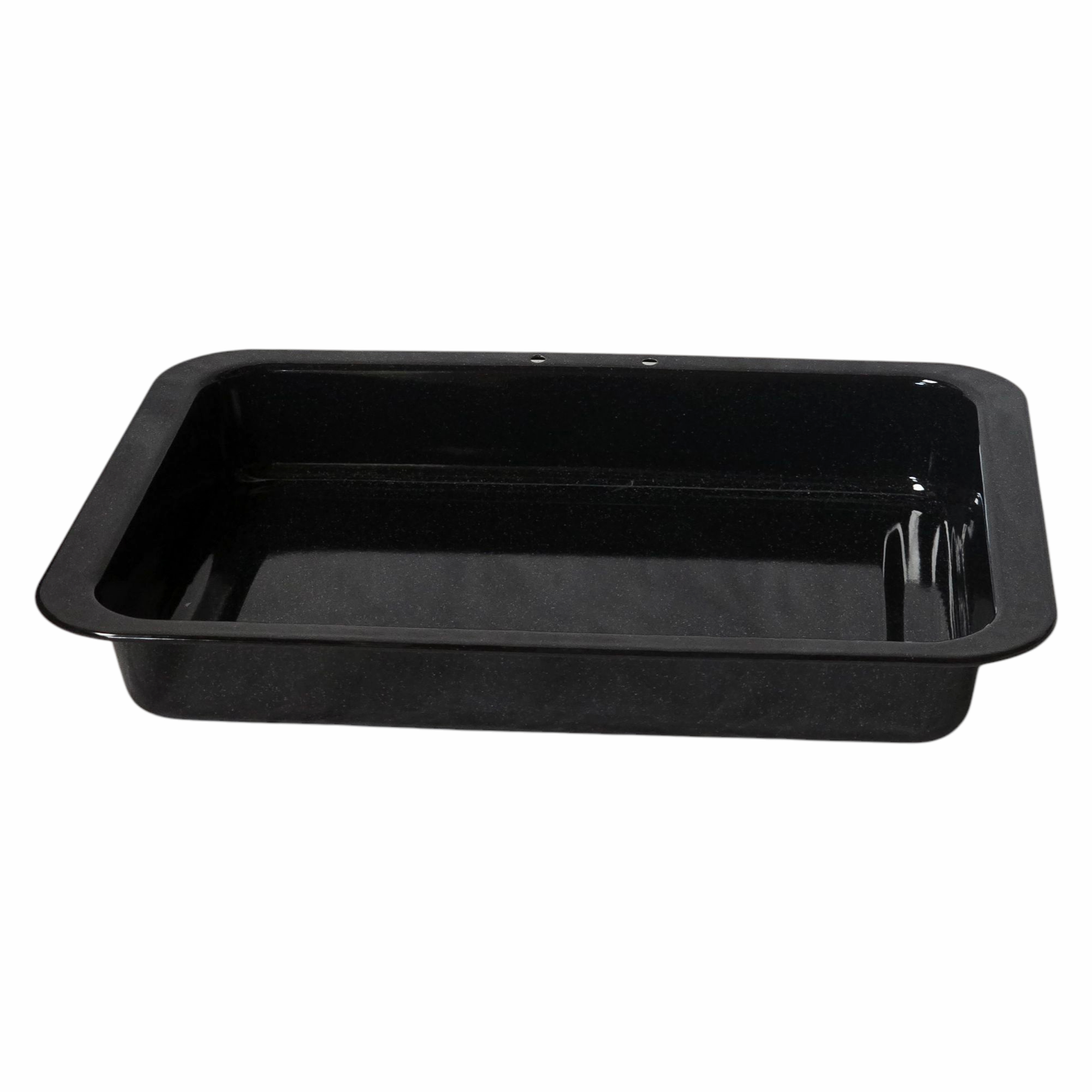 38cm / 15" Vitreous Enamel Deep Roasting Pan with Wire Rack thumbnail 4