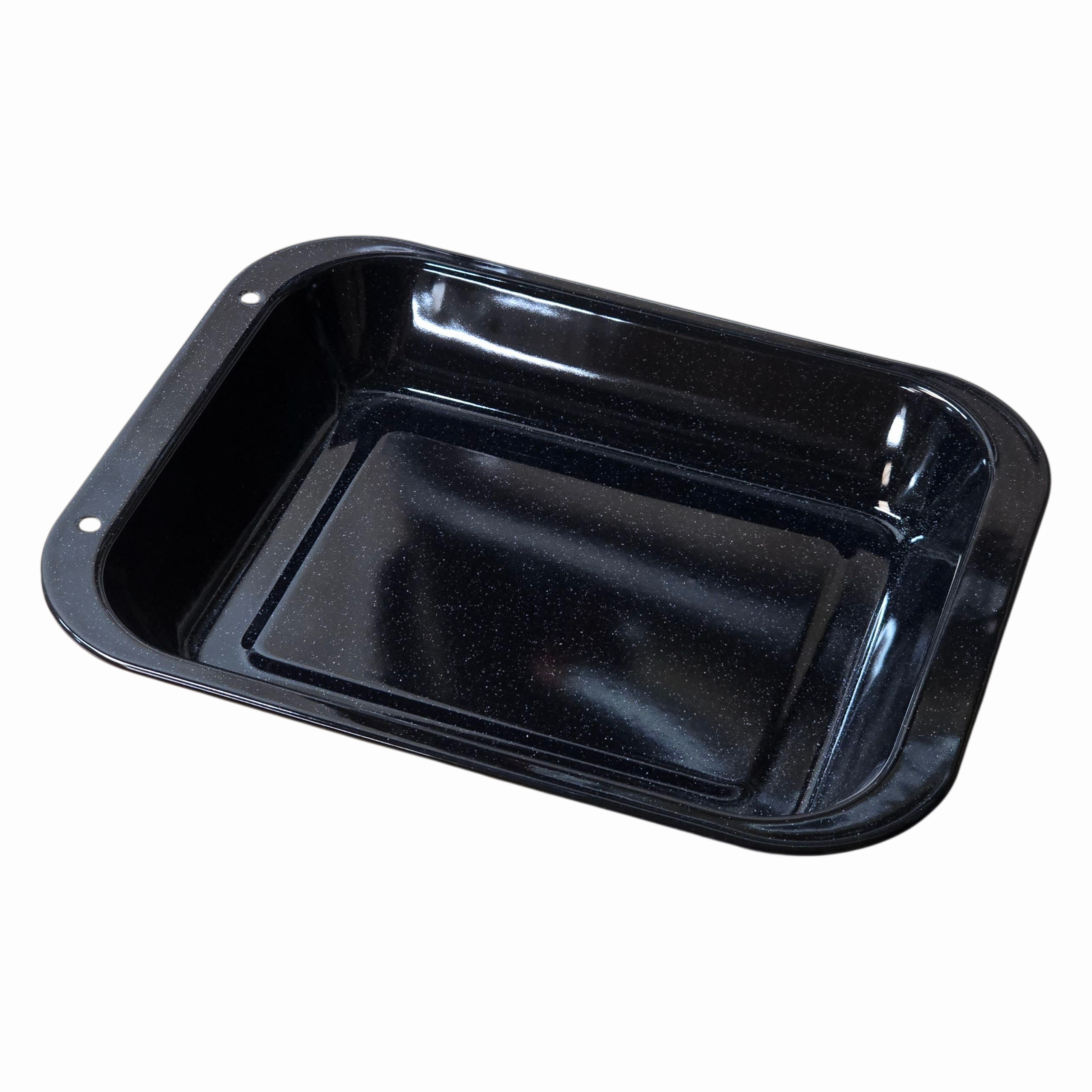 22cm / 9" Vitreous Enamel Roasting Tray with Deep Sides thumbnail 2